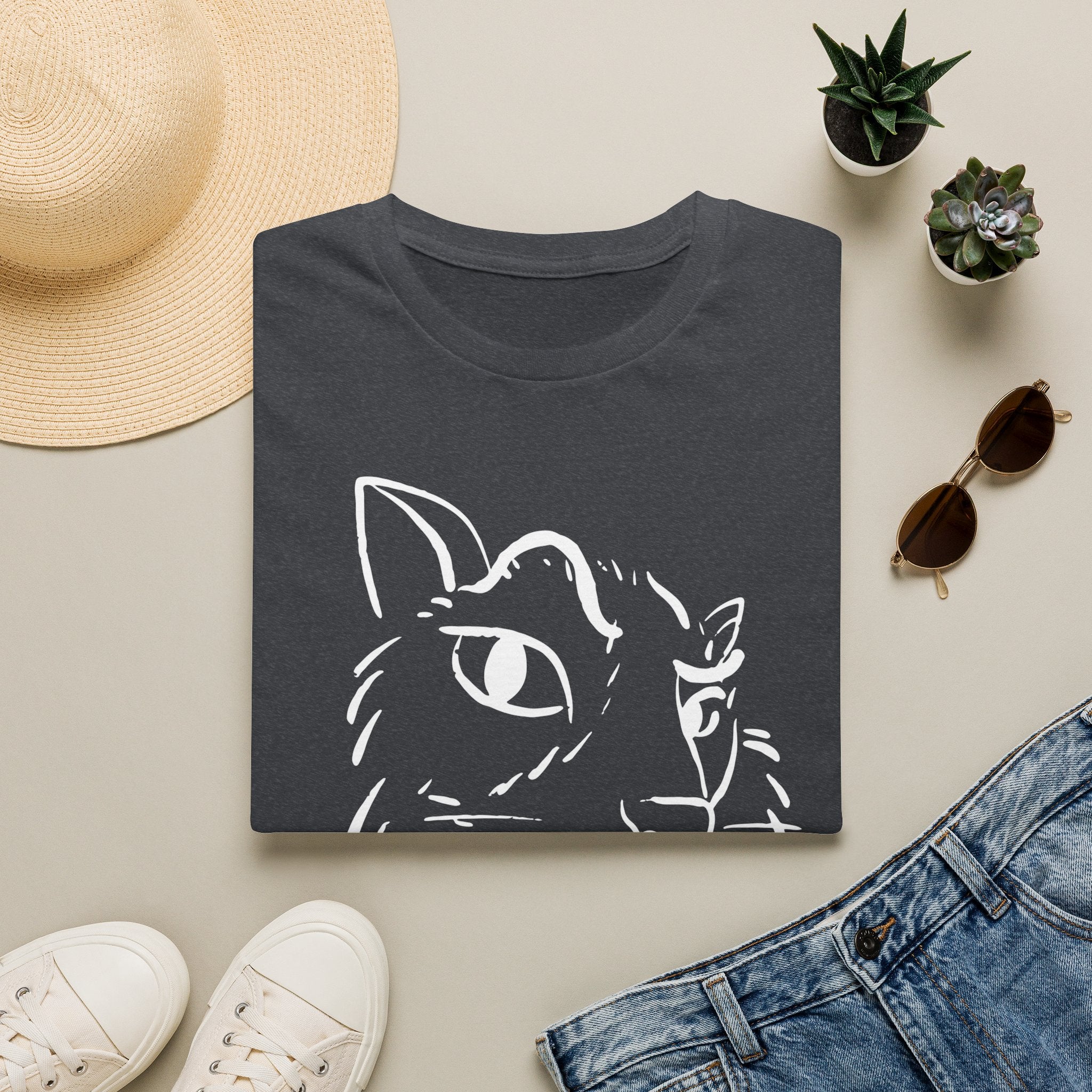 Questioning Cat T-shirt