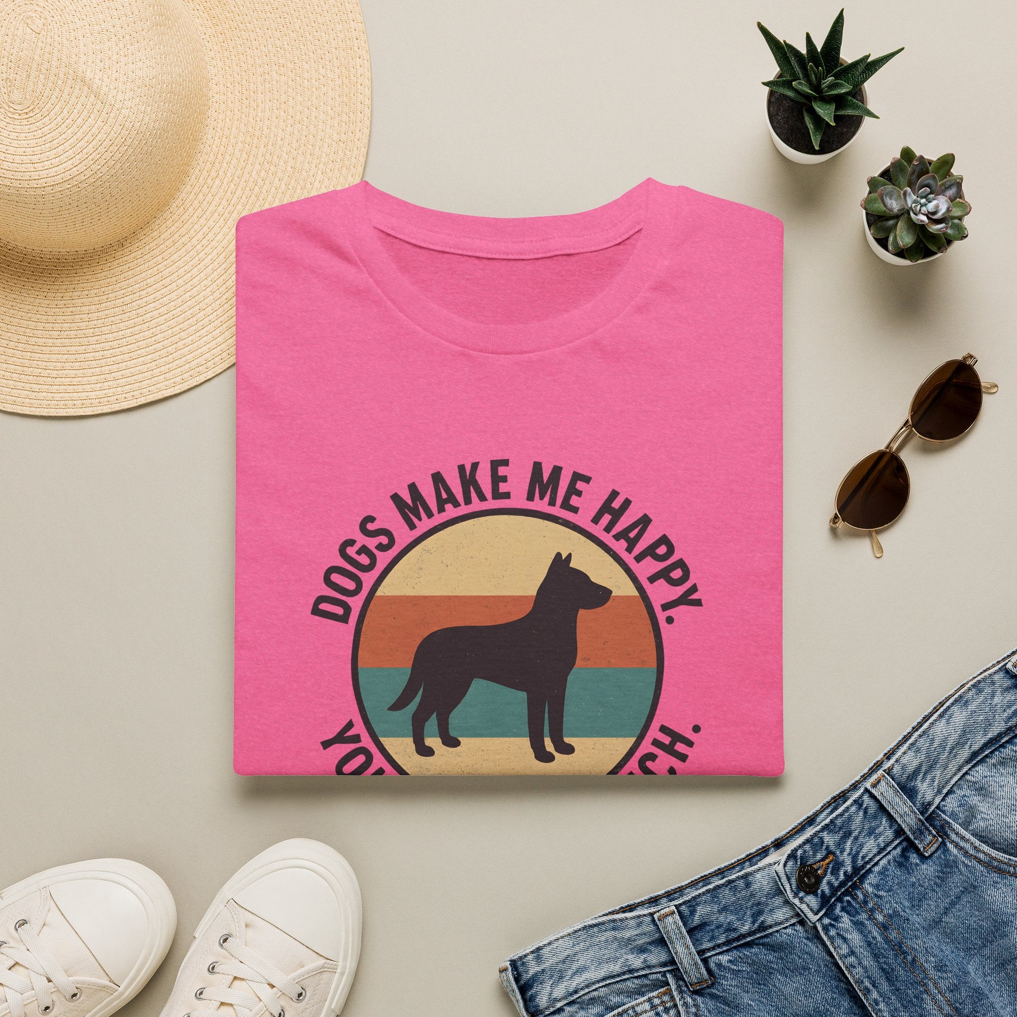 Dogs Make Me Happy T-Shirt