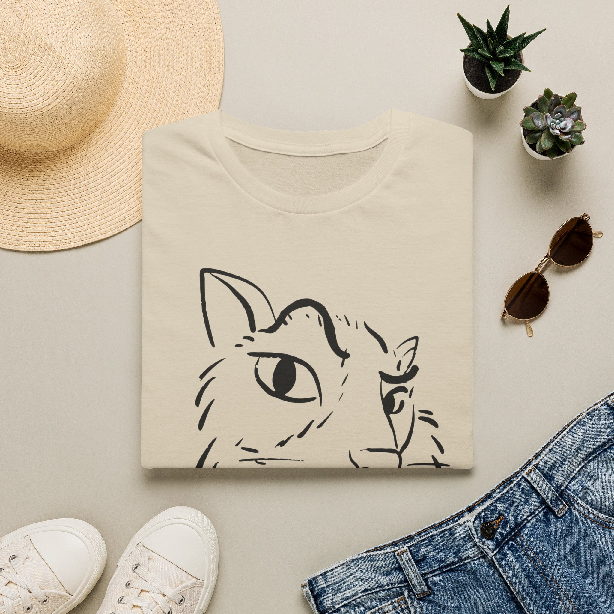 Questioning Cat T-shirt