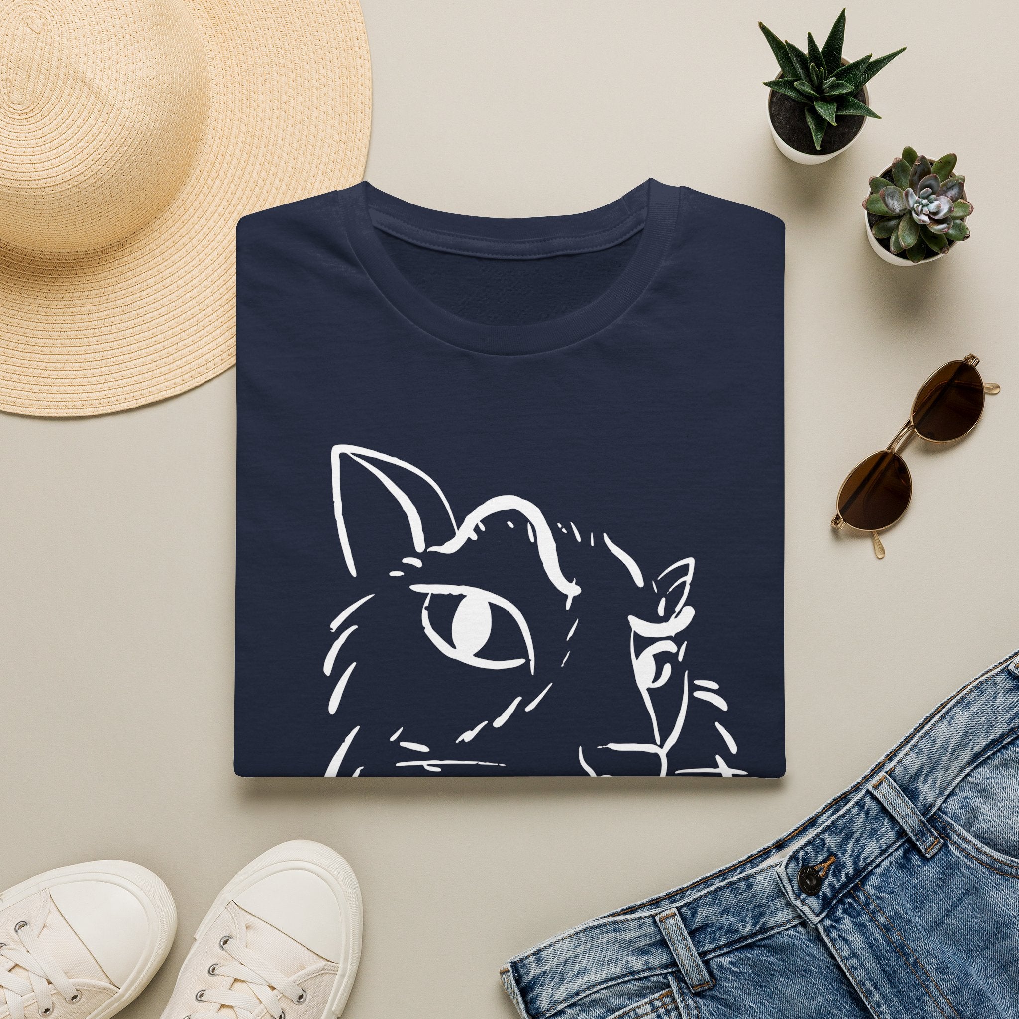 Questioning Cat T-shirt