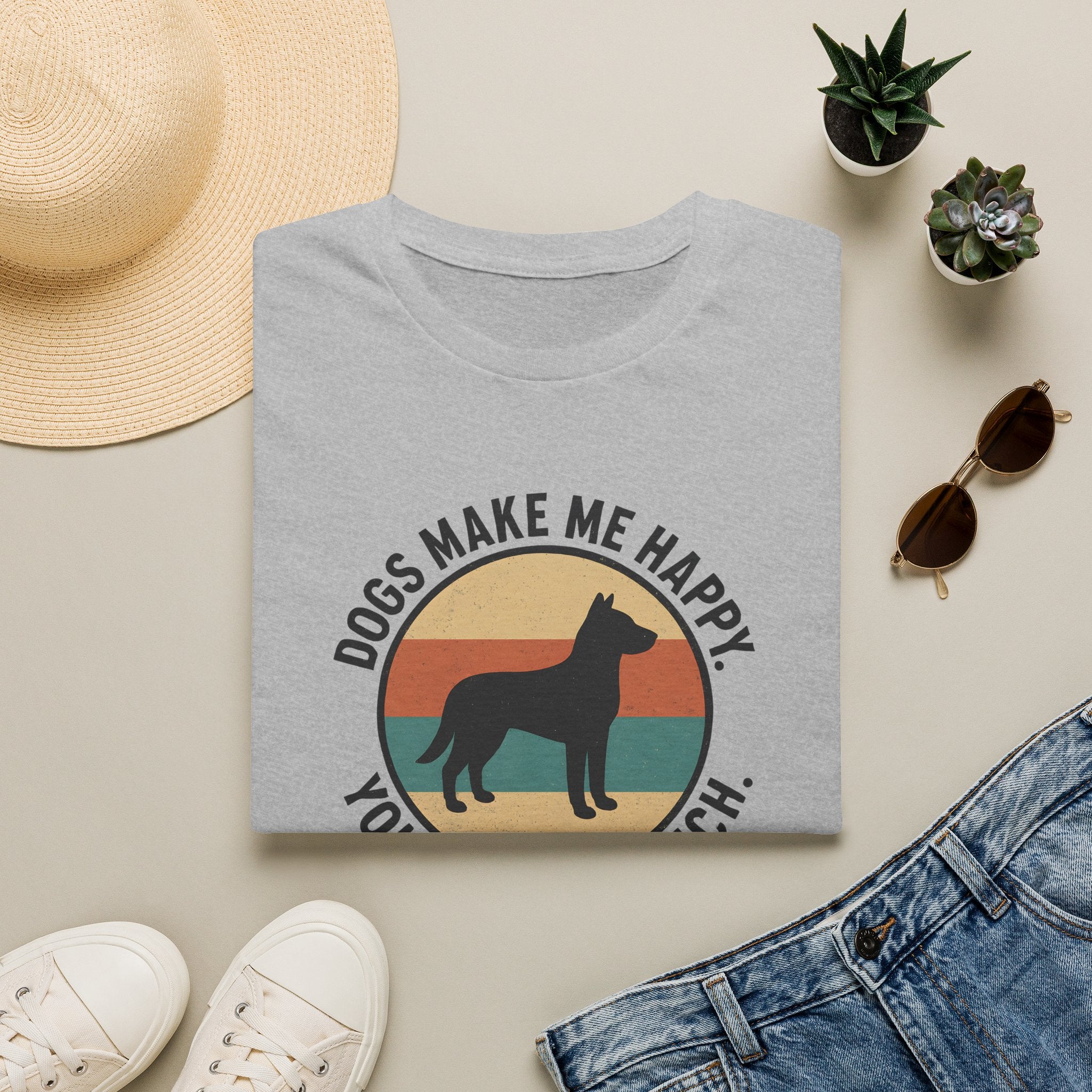 Dogs Make Me Happy T-Shirt