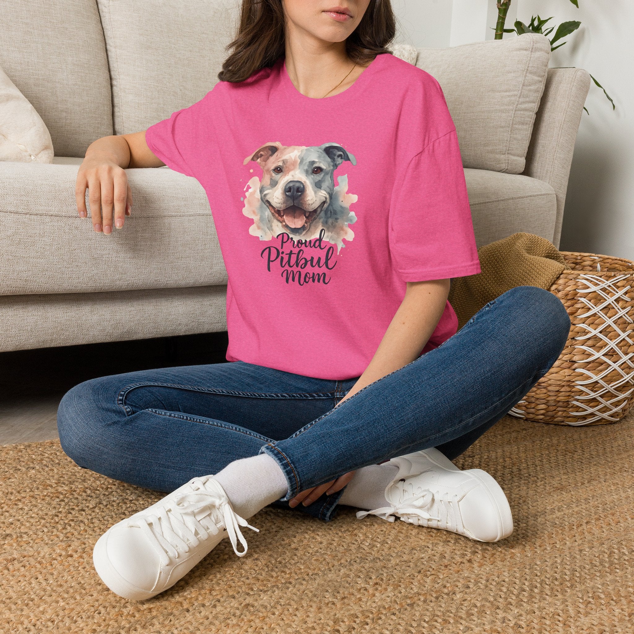 Proud Pitbull Mom T-Shirt