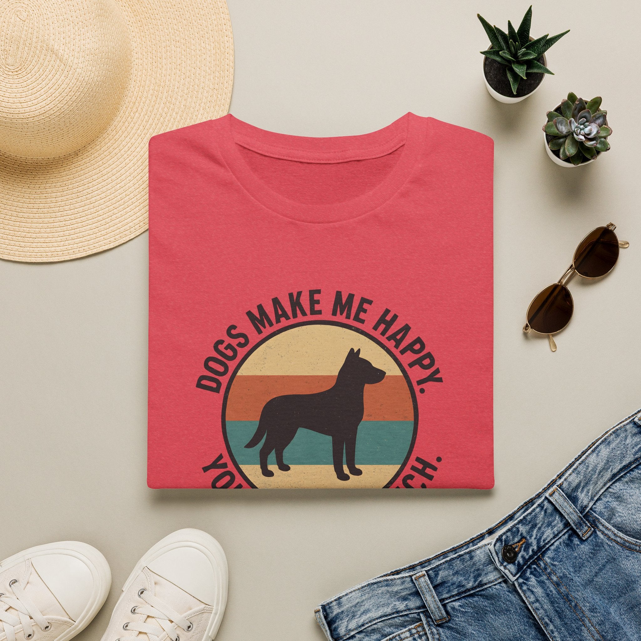 Dogs Make Me Happy T-Shirt