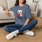 Cute Cat with Heart T-Shirt